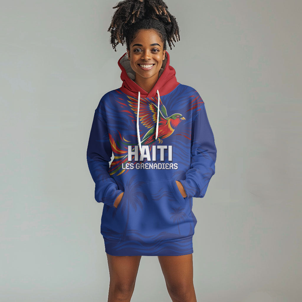 Haiti Heritage Football 2026 Custom Hoodie Dress Hispaniolan Trogon Bird