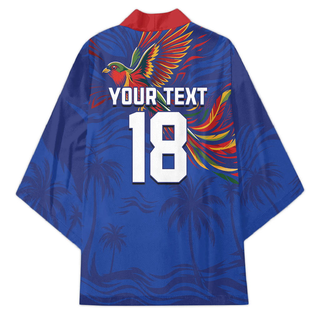 Haiti Heritage Football 2026 Custom Kimono Hispaniolan Trogon Bird