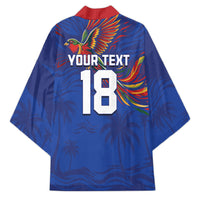 Haiti Heritage Football 2026 Custom Kimono Hispaniolan Trogon Bird