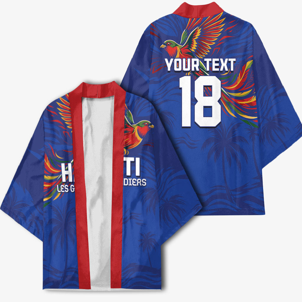 Haiti Heritage Football 2026 Custom Kimono Hispaniolan Trogon Bird