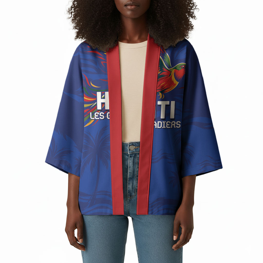 Haiti Heritage Football 2026 Custom Kimono Hispaniolan Trogon Bird