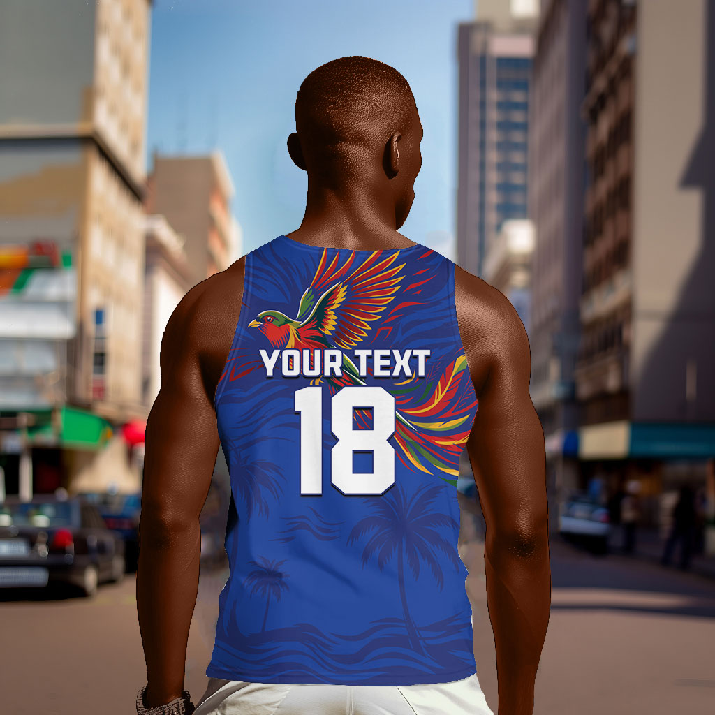 Haiti Heritage Football 2026 Custom Men Tank Top Hispaniolan Trogon Bird