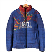 Haiti Heritage Football 2026 Custom Padded Jacket Hispaniolan Trogon Bird