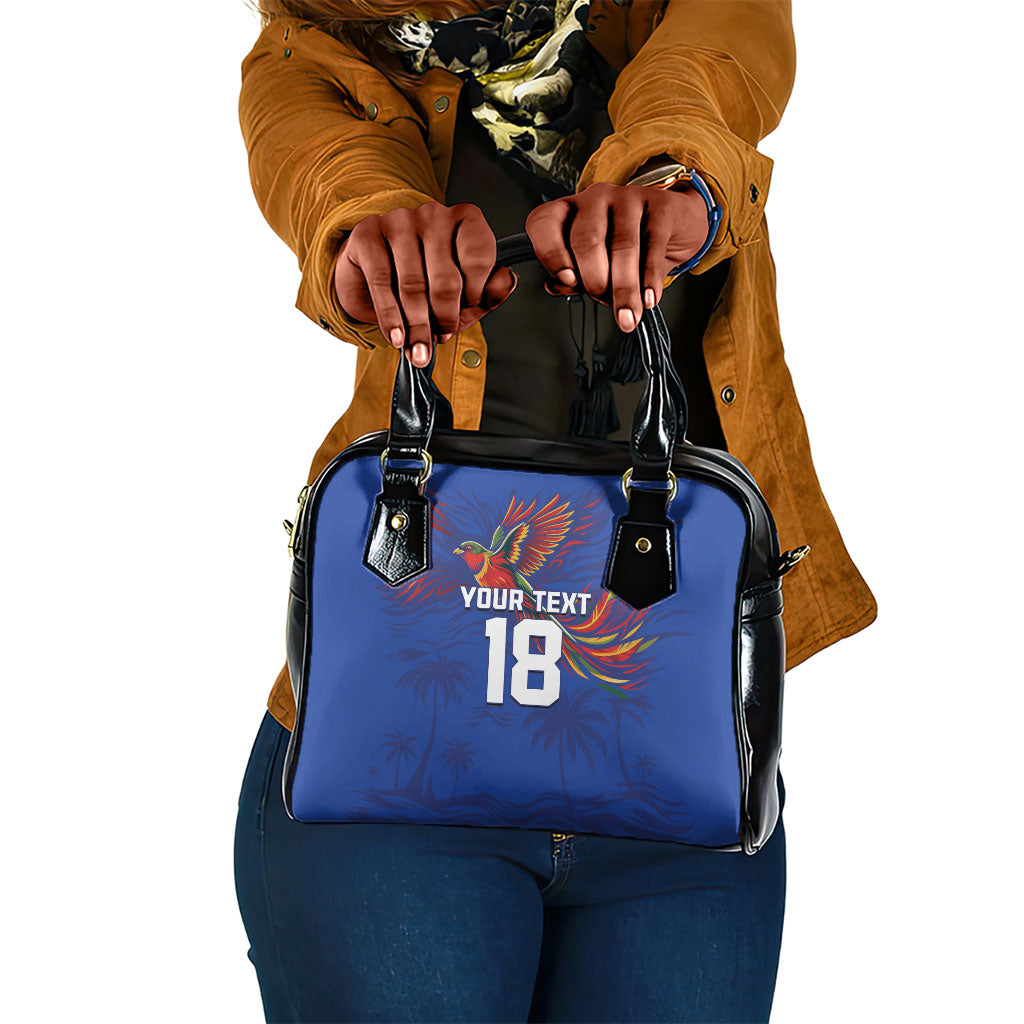Haiti Heritage Football 2026 Custom Shoulder Handbag Hispaniolan Trogon Bird