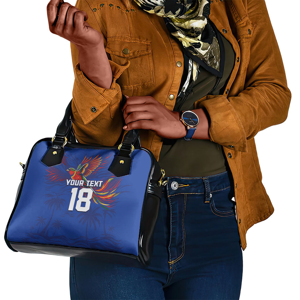 Haiti Heritage Football 2026 Custom Shoulder Handbag Hispaniolan Trogon Bird