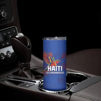 Haiti Heritage Football 2026 Custom Skinny Tumbler Hispaniolan Trogon Bird