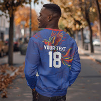 Haiti Heritage Football 2026 Custom Sweatshirt Hispaniolan Trogon Bird