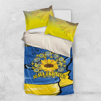 Ukraine Sunflower Peace Sign Bedding Set With Folk Patterns - Wonder Print Shop