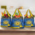 Ukraine Sunflower Peace Sign Grocery Bag With Folk Patterns