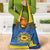 Ukraine Sunflower Peace Sign Grocery Bag With Folk Patterns