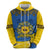 Ukraine Sunflower Peace Sign Hoodie With Folk Patterns - Wonder Print Shop