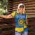 Ukraine Sunflower Peace Sign Women Polo Shirt With Folk Patterns - Wonder Print Shop