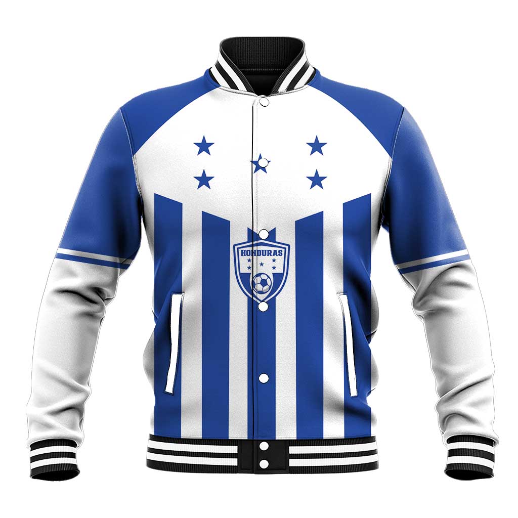 Custom Honduras Football Baseball Jacket Los Catrachos Sporty Style - Wonder Print Shop