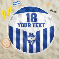Custom Honduras Football Beach Blanket Los Catrachos Sporty Style - Wonder Print Shop