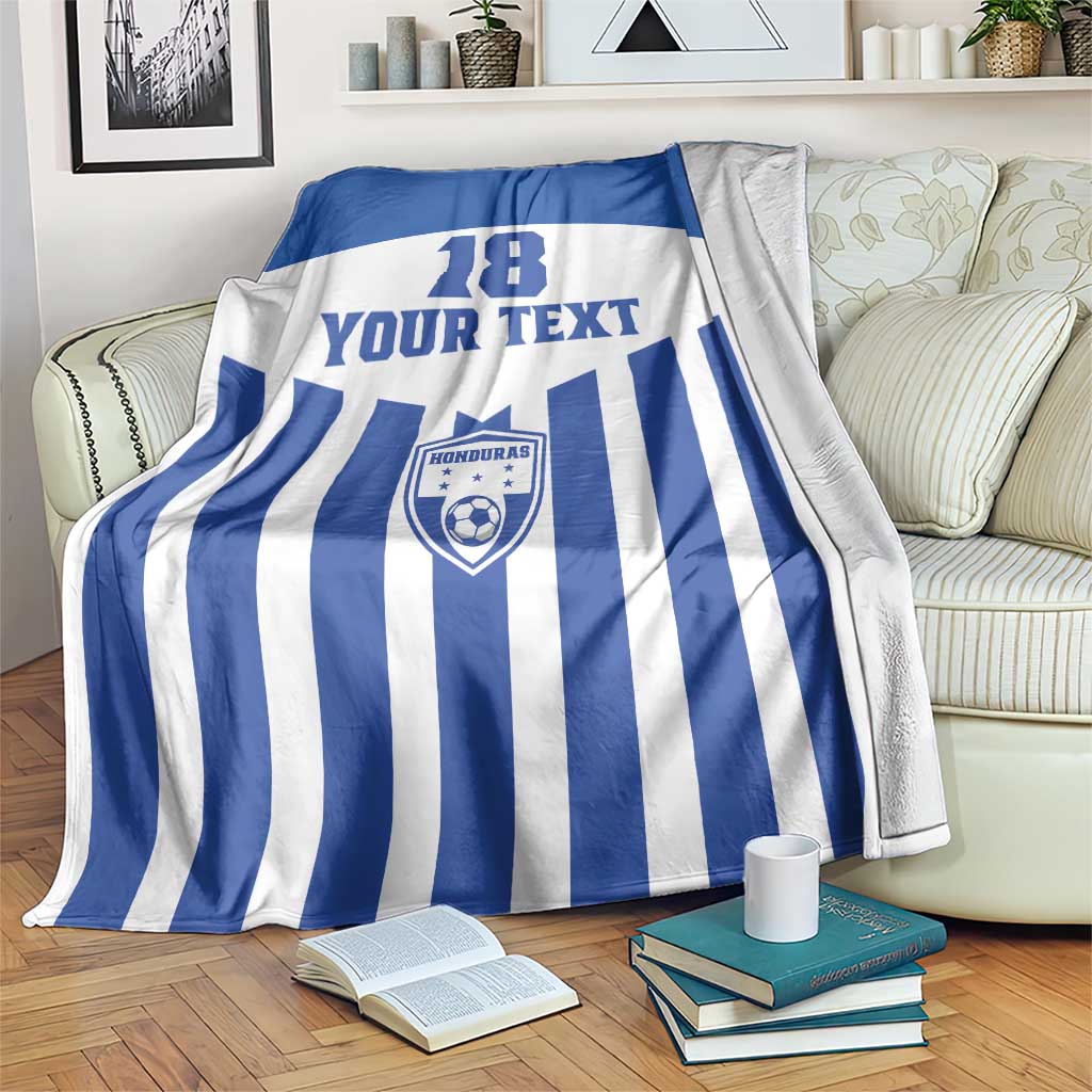 Custom Honduras Football Blanket Los Catrachos Sporty Style - Wonder Print Shop