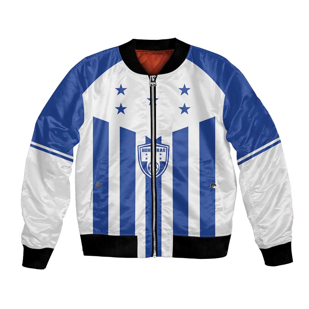 Custom Honduras Football Bomber Jacket Los Catrachos Sporty Style - Wonder Print Shop