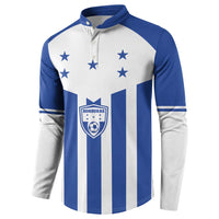 Custom Honduras Football Button Sweatshirt Los Catrachos Sporty Style - Wonder Print Shop