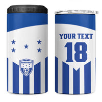 Custom Honduras Football 4 in 1 Can Cooler Tumbler Los Catrachos Sporty Style - Wonder Print Shop