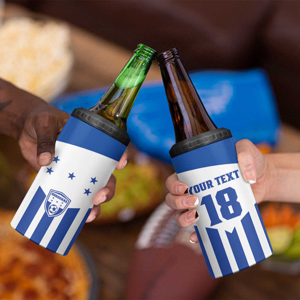 Custom Honduras Football 4 in 1 Can Cooler Tumbler Los Catrachos Sporty Style - Wonder Print Shop