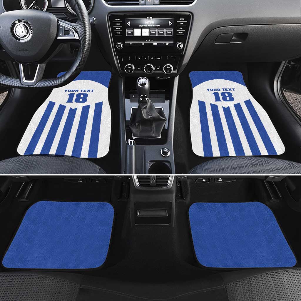 Custom Honduras Football Car Mats Los Catrachos Sporty Style - Wonder Print Shop
