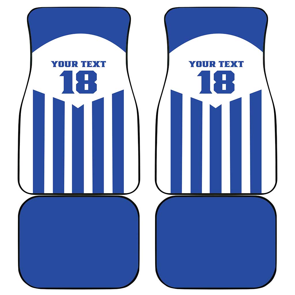 Custom Honduras Football Car Mats Los Catrachos Sporty Style - Wonder Print Shop
