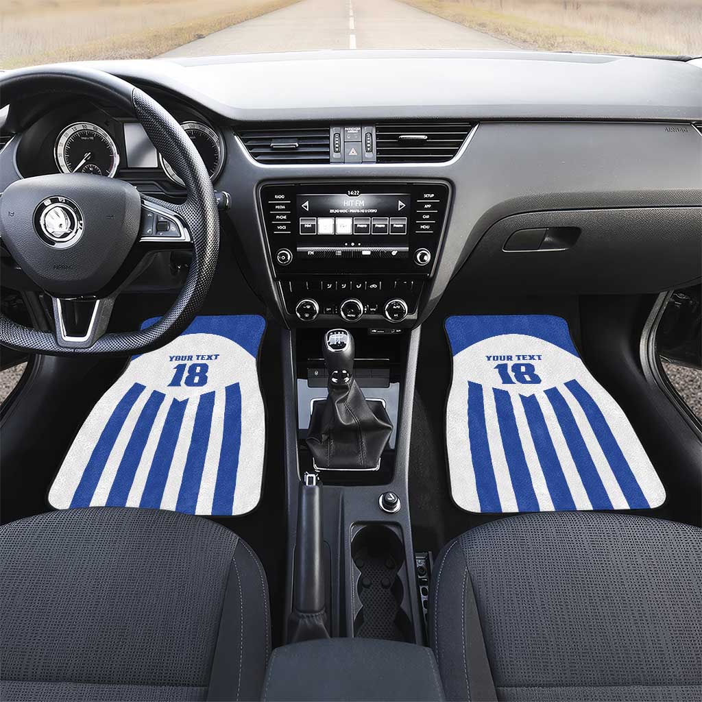 Custom Honduras Football Car Mats Los Catrachos Sporty Style - Wonder Print Shop