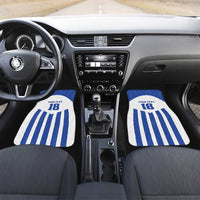 Custom Honduras Football Car Mats Los Catrachos Sporty Style - Wonder Print Shop