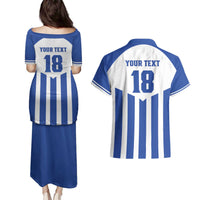 Custom Honduras Football Couples Matching Puletasi and Hawaiian Shirt Los Catrachos Sporty Style - Wonder Print Shop