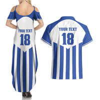Custom Honduras Football Couples Matching Summer Maxi Dress and Hawaiian Shirt Los Catrachos Sporty Style - Wonder Print Shop