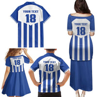 Custom Honduras Football Family Matching Puletasi and Hawaiian Shirt Los Catrachos Sporty Style - Wonder Print Shop