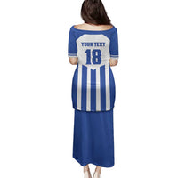 Custom Honduras Football Family Matching Puletasi and Hawaiian Shirt Los Catrachos Sporty Style - Wonder Print Shop