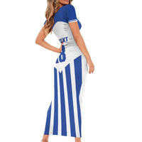 Custom Honduras Football Family Matching Short Sleeve Bodycon Dress and Hawaiian Shirt Los Catrachos Sporty Style - Wonder Print Shop