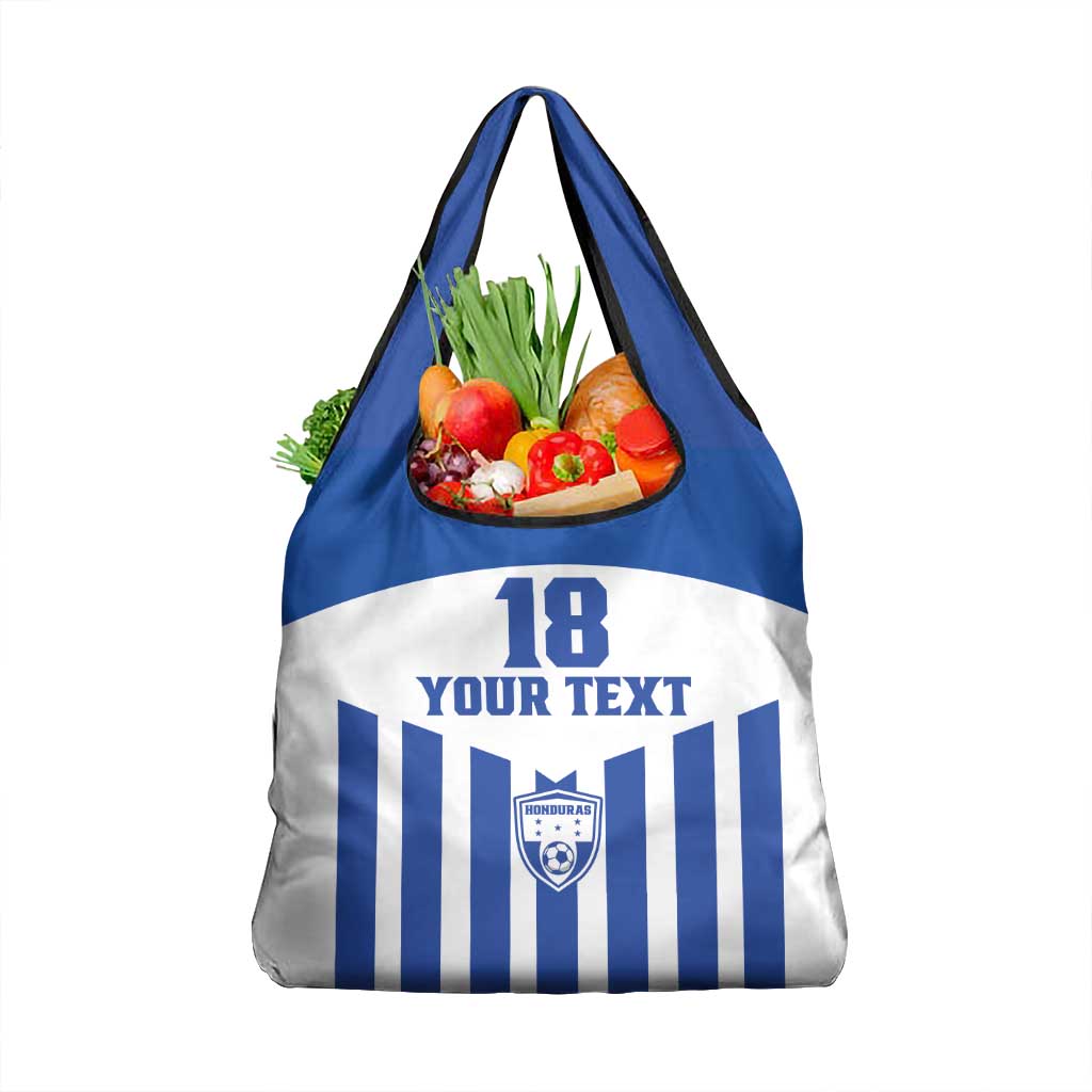 Custom Honduras Football Grocery Bag Los Catrachos Sporty Style - Wonder Print Shop