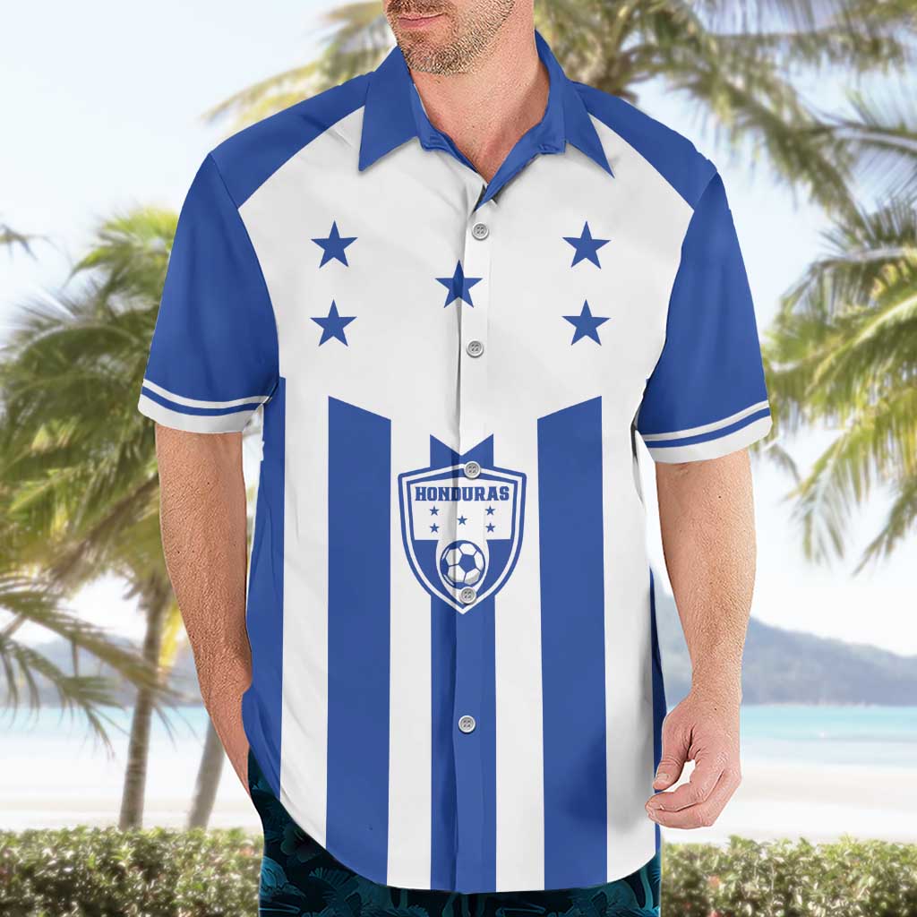 Custom Honduras Football Hawaiian Shirt Los Catrachos Sporty Style - Wonder Print Shop