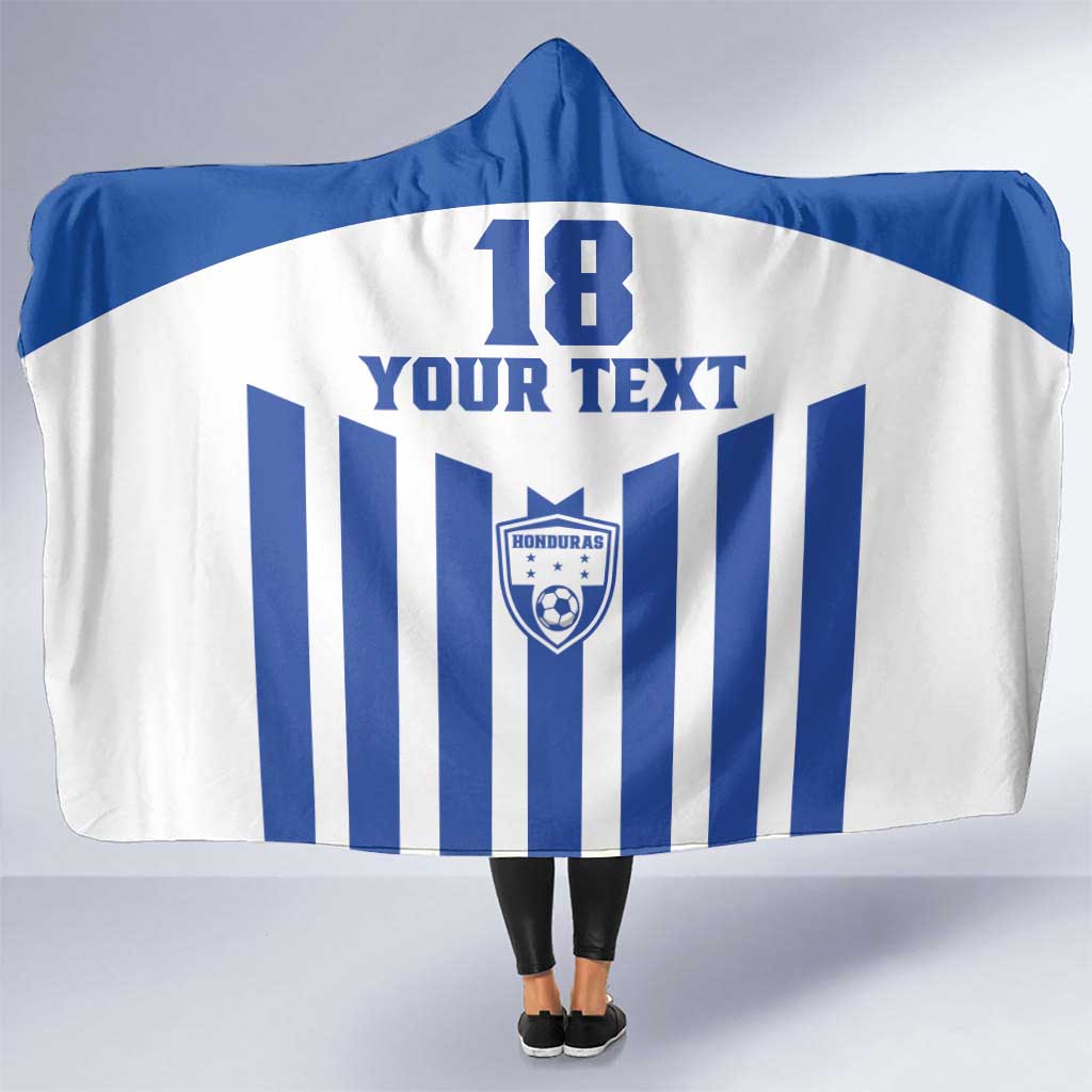Custom Honduras Football Hooded Blanket Los Catrachos Sporty Style - Wonder Print Shop