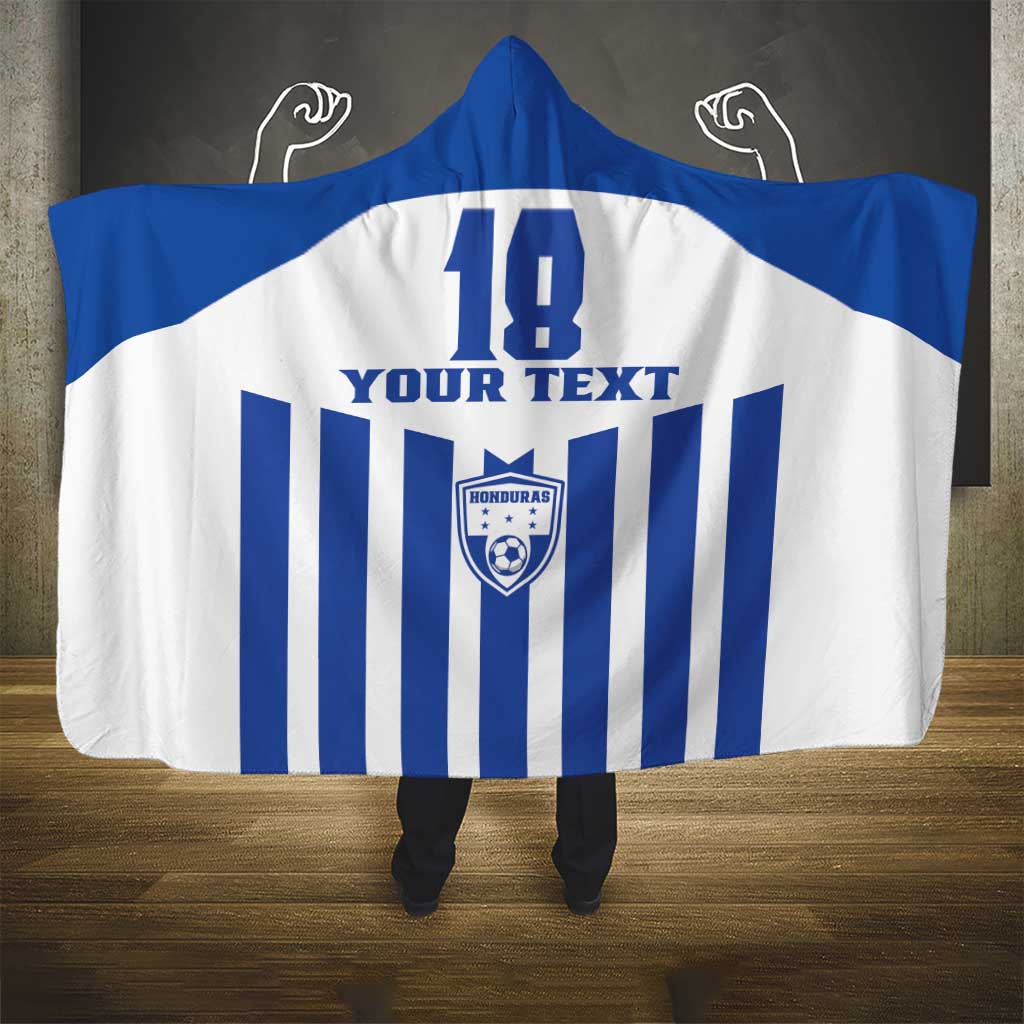 Custom Honduras Football Hooded Blanket Los Catrachos Sporty Style - Wonder Print Shop