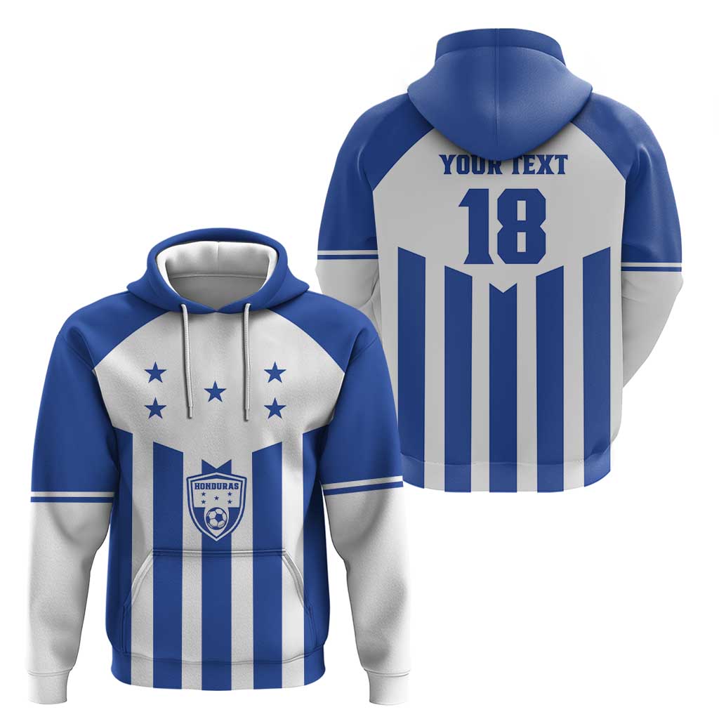Custom Honduras Football Hoodie Los Catrachos Sporty Style - Wonder Print Shop