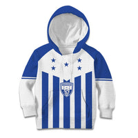 Custom Honduras Football Kid Hoodie Los Catrachos Sporty Style - Wonder Print Shop