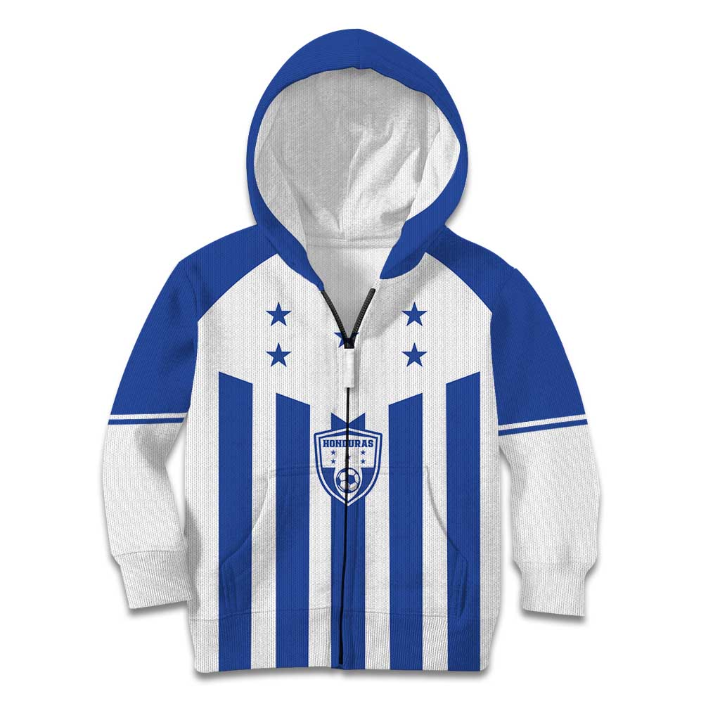 Custom Honduras Football Kid Hoodie Los Catrachos Sporty Style - Wonder Print Shop