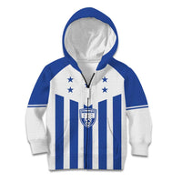 Custom Honduras Football Kid Hoodie Los Catrachos Sporty Style - Wonder Print Shop