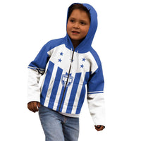 Custom Honduras Football Kid Hoodie Los Catrachos Sporty Style - Wonder Print Shop