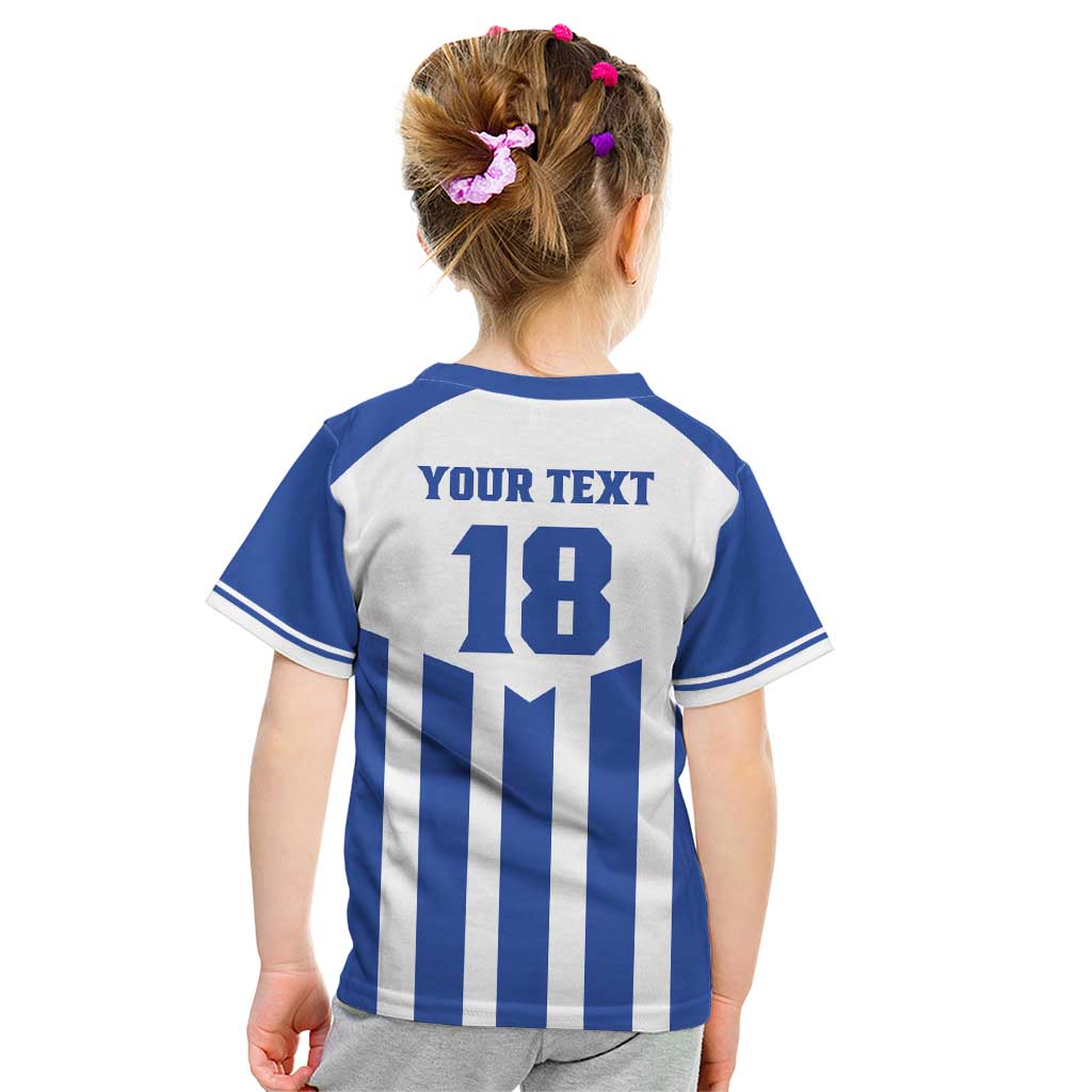 Custom Honduras Football Kid T Shirt Los Catrachos Sporty Style - Wonder Print Shop