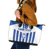 Custom Honduras Football Leather Tote Bag Los Catrachos Sporty Style - Wonder Print Shop