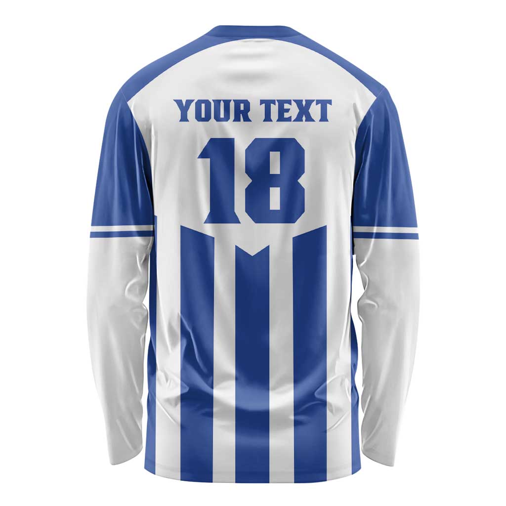 Custom Honduras Football Long Sleeve Shirt Los Catrachos Sporty Style - Wonder Print Shop