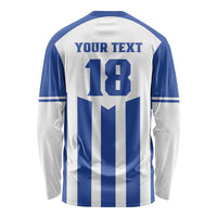 Custom Honduras Football Long Sleeve Shirt Los Catrachos Sporty Style - Wonder Print Shop