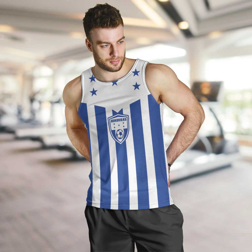 Custom Honduras Football Men Tank Top Los Catrachos Sporty Style - Wonder Print Shop