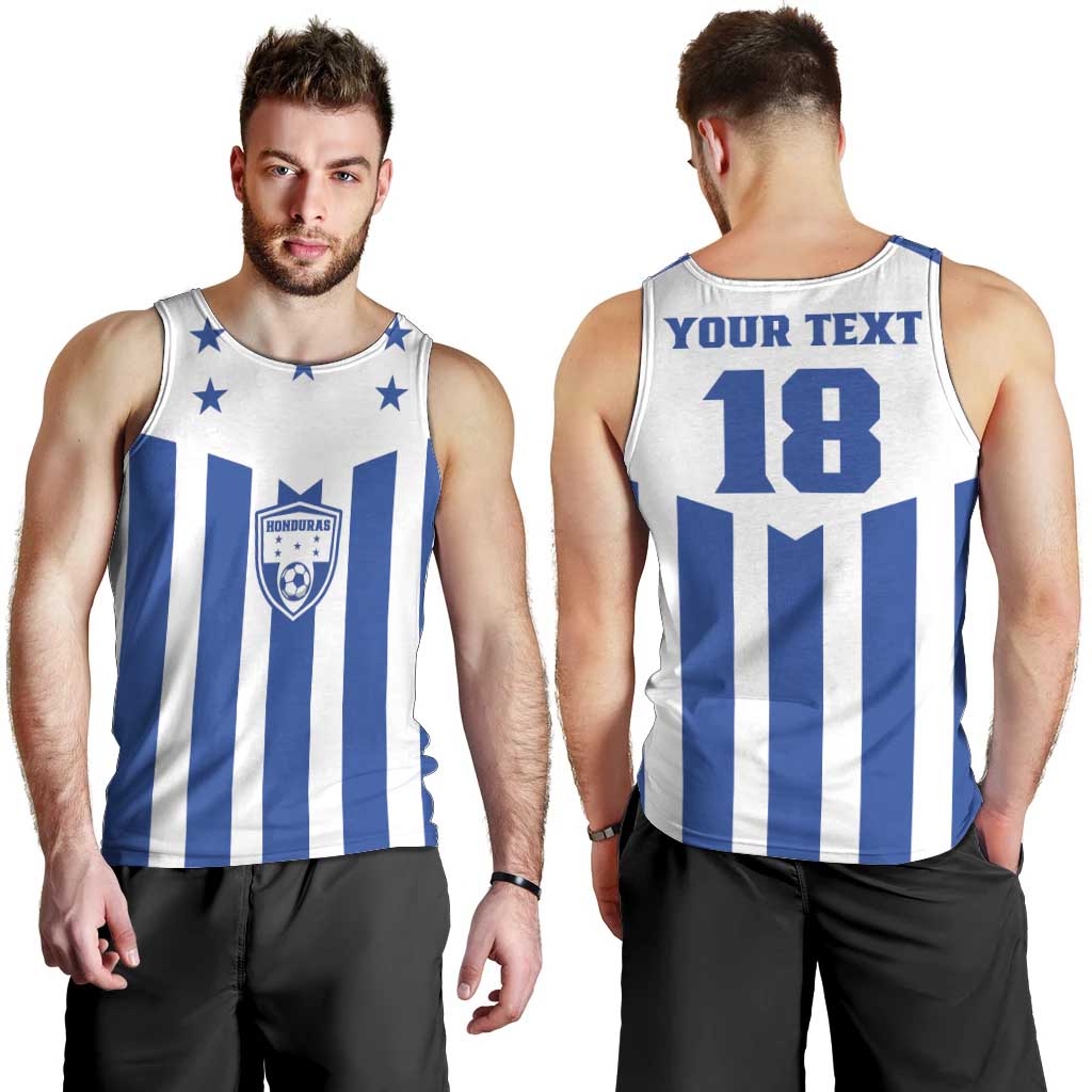 Custom Honduras Football Men Tank Top Los Catrachos Sporty Style - Wonder Print Shop
