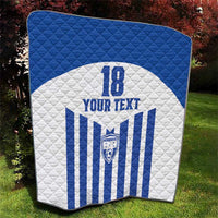 Custom Honduras Football Quilt Los Catrachos Sporty Style - Wonder Print Shop