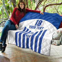 Custom Honduras Football Quilt Los Catrachos Sporty Style - Wonder Print Shop