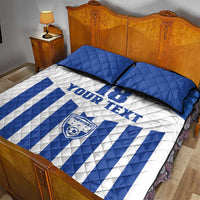 Custom Honduras Football Quilt Bed Set Los Catrachos Sporty Style - Wonder Print Shop